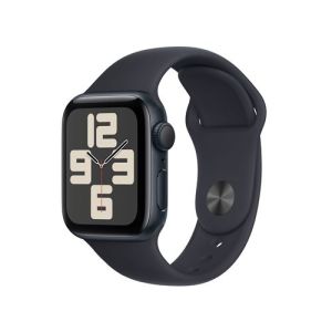Image : Apple Watch SE GPS 40 mm Aluminium Minuit avec Bracelet Sport Minuit S/M - MXE73QF/A