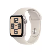 Apple Watch SE GPS 40 mm Aluminium Lumiere Stellaire avec Bracelet Sport Lumiere Stellaire M/L - MXEG3QF/A