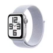 Apple Watch SE GPS 40 mm Aluminium Argent avec Boucle Sport Nuee bleue - MXEE3QF/A