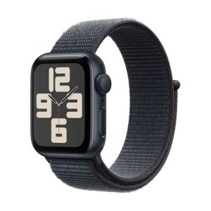 Image : Apple Watch SE GPS 40 mm Aluminium Minuit avec Boucle Sport Encre Violette - MXEA3QF/A
