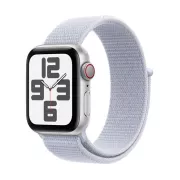 Apple Watch SE GPS + Cellular 40 mm Aluminium Argent avec Boucle Sport Nuee bleue - MXGE3QF/A