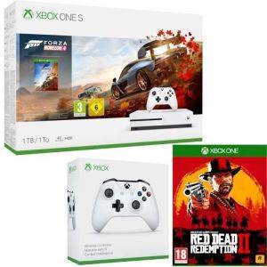 Image : Xbox One S 1 To Forza + 2e manette + Red Dead Redemption 2
