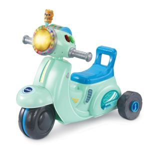 Image : VTech - Porteur Scooter Interactif 3 en 1 Bleu