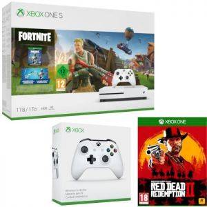Image : Xbox One S 1 To Fortnite + 2eme manette + Red Dead Redemption 2