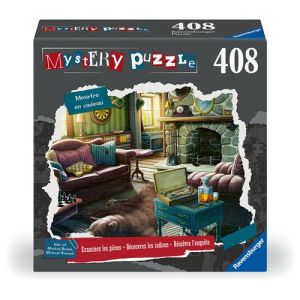 Image : Puzzle 408 pieces Ravensburger Mystery puzzle Meurtre en cadeau