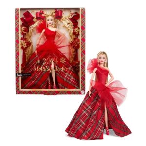 Image : BARBIE Poupee joyeux noel blonde 2024