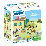 PLAYMOBIL Junior 71656 Ferme tracteur et animaux