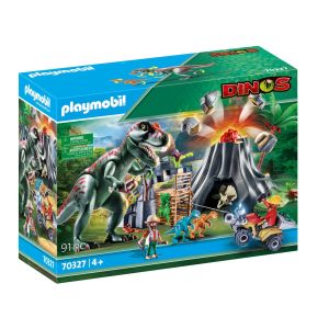 Image : Playmobil 70327 ile Volcan Avec Tyrannosaure