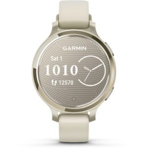 Image : GARMIN Lily 2 Active Lunar Gold Silicone blanc Montre sport