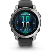 GARMIN Fenix E 47mm Acier inox bracelet gris Montre sport