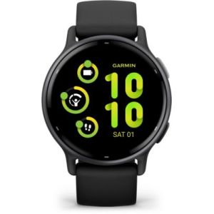 Image : GARMIN Vivoactive 5 gray bracelet noir Montre sport
