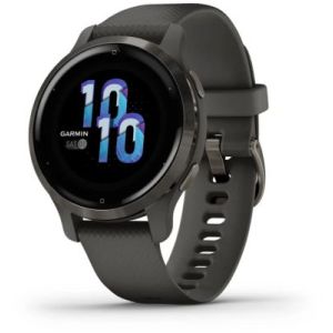 Image : GARMIN Venu 2S Grey avec bracelet gris fonce Montre sport