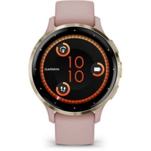 Image : GARMIN Venu 3S pink Dawn + Peach Gold Montre sport