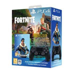 Image : Manette DualShock 4 V2 Noir + Fortnite PS4