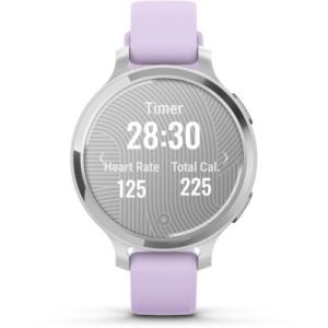 Image : GARMIN Lily 2 Active Silver Silicone lilas Montre sport