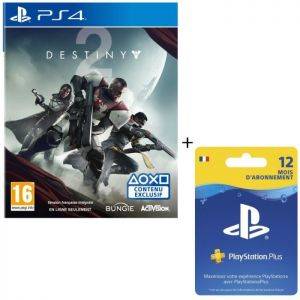 Image : Destiny 2 PS4 + Abonnement PlayStation Plus 12 mois