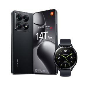 Image : Xiaomi 14T Pro 512 Go Noir Titane + Mi Watch 2 Noir