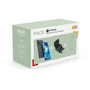 Image : Motorola Moto AI Edge 50 512 Go Gris acier + MotoBuds Plus Noir
