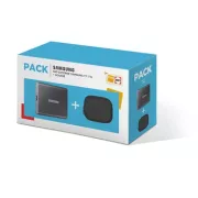 SAMSUNG Pack SSD externe T7 1 To Gris + housse