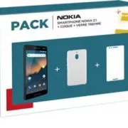 Pack Nokia 2.1 + coque + verre trempé