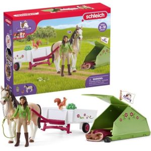 Image : Schleich 42533 HORSE CLUB – Aventures au camping de Sarah