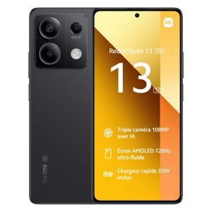 Image : Xiaomi Redmi Note 13 256g 5g - Noir Smartphone