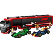 LEGO City 60445 Camion de F1 avec voitures de F1 RB20 et AMR24