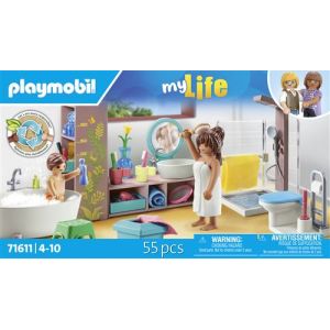 Image : Playmobil 71611 Salle de bains avec douche et baignoire My Life