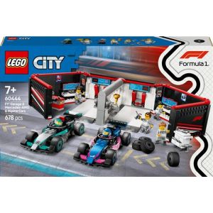Image : LEGO 60444 Garage de F1 et voitures Mercedes-AMG et Alpine City