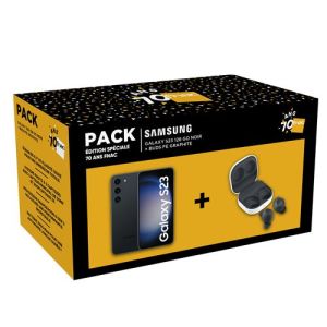 Image : Samsung Galaxy S23 128 Go Noir + Buds FE Graphite Pack Smartphone