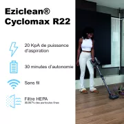 EZIclean Cyclomax R12 Flex Aspirateur balai