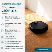 Eziclean All-in-one Z10 Plus Robot aspirateur laveur