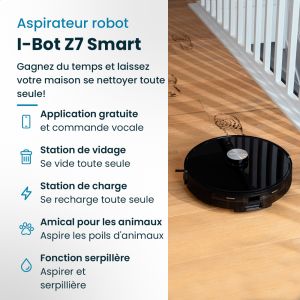 Eziclean I-Bot Z7 Smart Robot aspirateur laveur Eziclean I-Bot Z7 Smart Robot aspirateur laveur
