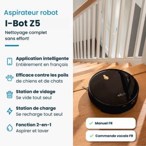 Image : Eziclean I-Bot Z5 Robot aspirateur laveur