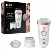 BRAUN Silk epil 9-730 - Blanc/rose Epilateur electrique