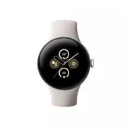 Google Pixel Watch 2 Boîtier en aluminium Argent Poli Bracelet sport Porcelaine 4G LTE