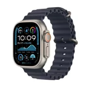 Apple Watch Ultra 2 GPS + Cellular 49 mm Boîtier en Titane Naturel avec Bracelet Ocean Marine version 2024 - MX4D3NF/A