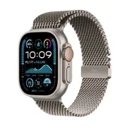 Apple Watch Ultra 2 GPS + Cellular 49 mm Boîtier en Titane Naturel avec Bracelet Milanais Titane Naturel L version 2024 - MX5T3NF/A