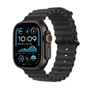 Apple Watch Ultra 2 GPS + Cellular 49 mm Boîtier en Titane Noir avec Bracelet Ocean Noir version 2024 - MX4P3NF/A