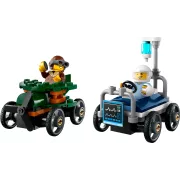LEGO 60459 Pack de bolides de course: avion contre lit d'hôpital City
