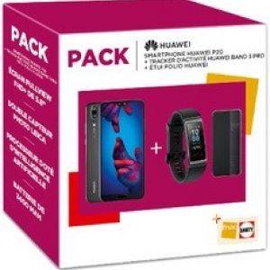 Image : Huawei P20 64 Go Noir + Huawei band 3 + Folio