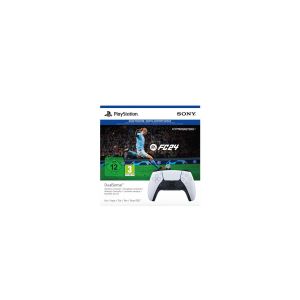 Image : Manette Sans Fil DualSense Blanche PS5 + jeu EA Sports FC 24 SONY
