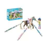 Playmobil 71640 Cavalière avec crinière à colorier - Horses of Waterfall
