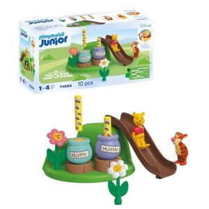 Image : Playmobil 71694 Junior & Disney : Winnie l'ourson et Tigrou avec Jardin d'abeilles