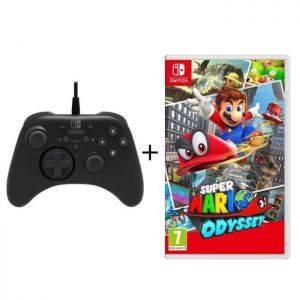 Image : Super Mario Odyssey + Manette Pro Hori Nintendo Switch