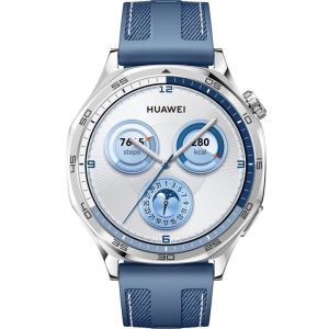 Image : HUAWEI WATCH GT 5 46mm Bracelet tissé bleu