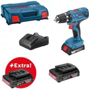 Bosch Professional GSR 18V-21 + 3 batteries 2 0Ah + chargeur GAL 18V-20 - 0615990L88