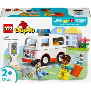 Image : LEGO DUPLO 10447 L'ambulance et le chauffeur Town