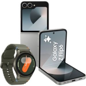 Image : SAMSUNG Z Flip 6 + Watch 7 Vert 40m