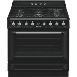 Image : SMEG TR90GPBL Piano de cuisson gaz